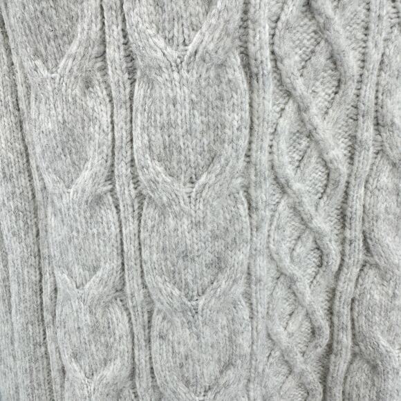Sincerely Jules Cable Knit Sweater Vest WMN S Cream/Gray Sleeveless Pullover Top - Picture 6 of 10